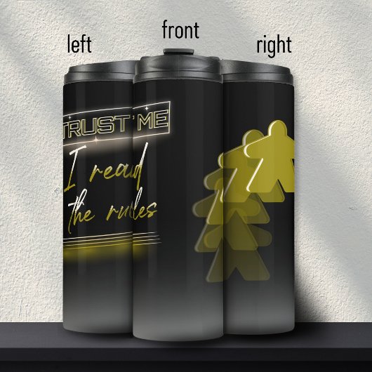 ネオン気化波簡易イエローボードゲームギーク タンブラー