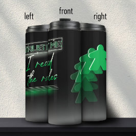 ネオン気化波簡易グリーンボードゲームギーク タンブラー