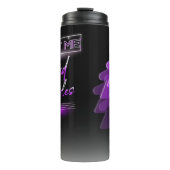 ネオン気化波簡易パープルボードゲームギーク タンブラー (正面)