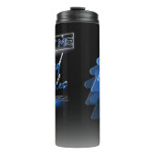 ネオン気化波簡易ブルーボードゲームギーク タンブラー (正面)