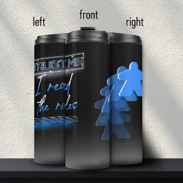 ネオン気化波簡易ブルーボードゲームギーク タンブラー