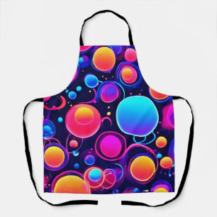 ネオン気泡パターン エプロン