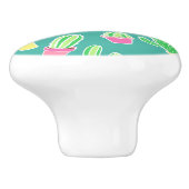 ネオン水彩サボテン(ポット型) セラミックノブ (側面)