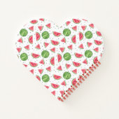 ネオン水彩スイカ文様 ノートブック (裏面)