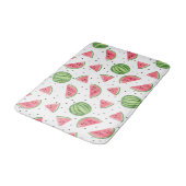 ネオン水彩スイカ模様 バスマット (アングル)