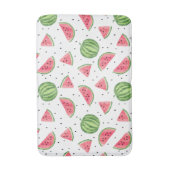 ネオン水彩スイカ模様 バスマット (正面縦)