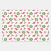 ネオン水彩スイカ模様 ラッピングペーパーシート (正面3)