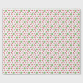 ネオン水彩スイカ模様 ラッピングペーパー (フラット)