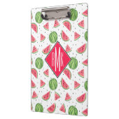 ネオン水彩画のスイカパターン クリップボード (左)