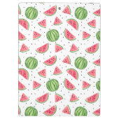 ネオン水彩画のスイカパターン クリップボード (裏面)