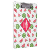 ネオン水彩画のスイカパターン クリップボード (右)