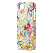 ネオン水彩花iPhoneケース Case-Mate iPhoneケース (裏面左)