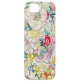ネオン水彩花iPhoneケース Case-Mate iPhoneケース (裏面/右)