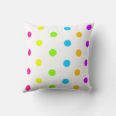 ネオン水玉模様枕 クッション (裏面)
