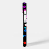 ネオン水玉模様(名前) Case-Mate iPhoneケース (裏面 / 左)