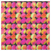 ネオン水色の円のパターン抽象芸術アートカラー ファブリック (見本)