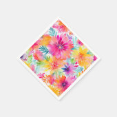 ネオン水色パーティー スタンダードカクテルナプキン (角)