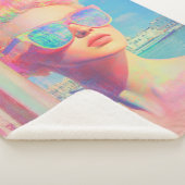 ネオン沿岸美しいとサングラス シェルパブランケット (3/4)