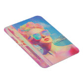 ネオン沿岸美しいとサングラス マグネット (右側)