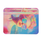 ネオン沿岸美しいとサングラス マグネット (横)