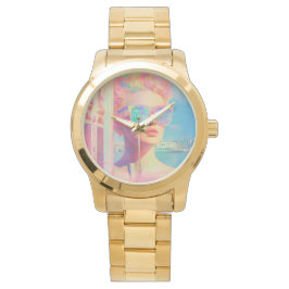 ネオン沿岸美しいとサングラス 腕時計