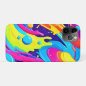 ネオン流体アート Case-Mate iPhoneケース (裏面(横))