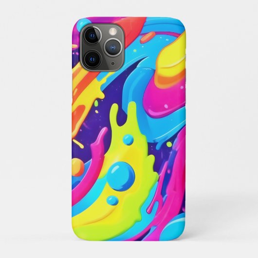 ネオン流体アート Case-Mate iPhoneケース (裏)