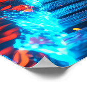 ネオン浪人 – 熱狂的な侍の幽霊 ポスター (角)