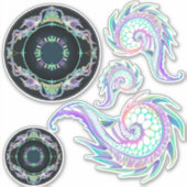 ネオン海の生活スケッチ シール (正面)