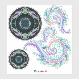 ネオン海の生活スケッチ シール