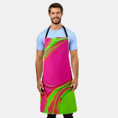 ネオン液絵を描踊 エプロン (着用した状態)