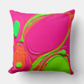 ネオン液絵を描踊 クッション (正面)