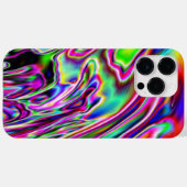 ネオン渦多色デジタルアート Case-Mate iPhoneケース (裏面 (横))