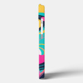 ネオン渦巻きカオス – 抽象芸術カラー爆発 Case-Mate iPhoneケース (裏面 / 左)