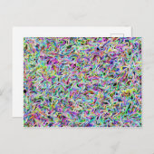 ネオン渦巻き葉書 ポストカード (正面/裏面)