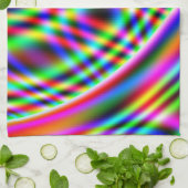 ネオン渦巻き キッチンタオル (折り畳み)