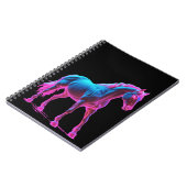 ネオン灯馬の彫刻 ノートブック (左側)