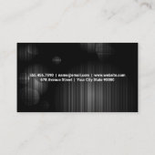 ネオン灯 |レンガの壁 名刺 (裏面)