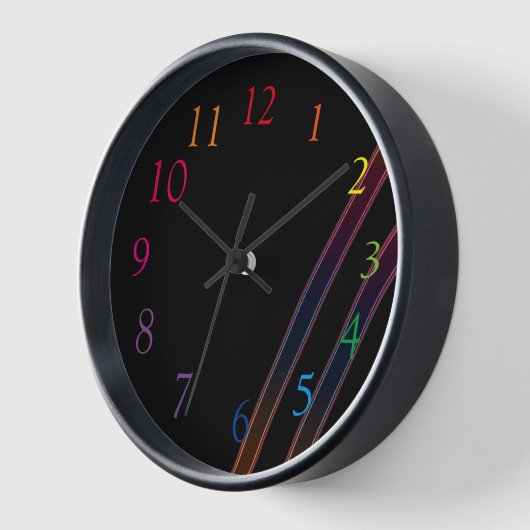 ネオン灯 壁時計 (傾斜)