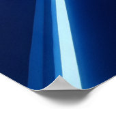 ネオン点灯の宇宙を通してホログラフィックドッグが鳴る ポスター (角)