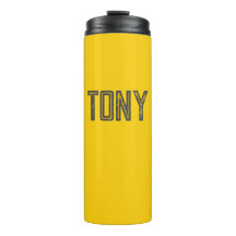 ネオン無地のイエローオレンジ名前をカスタムするモノグラム