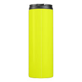 ネオン無地のイエローカラー名前をカスタムするモノグラム タンブラー (裏面)