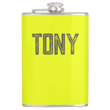 ネオン無地のイエローカラー名前をカスタムするモノグラム