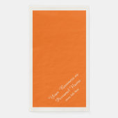 ネオン無地のオレンジ色パーソナライズされた (正面)