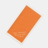 ネオン無地のオレンジ色パーソナライズされた (コーナー)