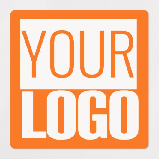 ネオン無地のオレンジ色 – ロカスタムゴ ラベル (デザイン3)