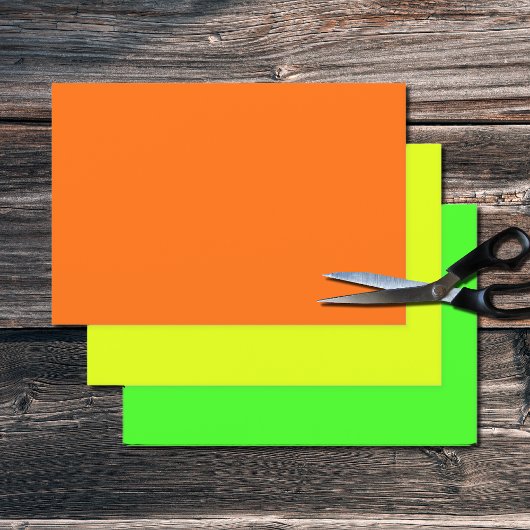 ネオン無地のカラー ラッピングペーパーシート