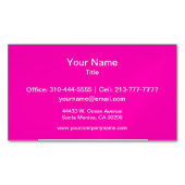 ネオン無地のピカスタマイズク マグネット名刺 (正面)