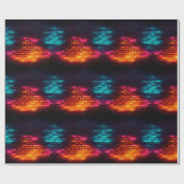 ネオン煉瓦壁掛け紙 ラッピングペーパー (フラット)