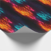 ネオン煉瓦壁掛け紙 ラッピングペーパー (角)